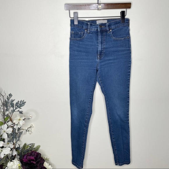 EVERLANE High Rise Skinny Ankle Stretch Jeans ZZ44 - Picture 4 of 8